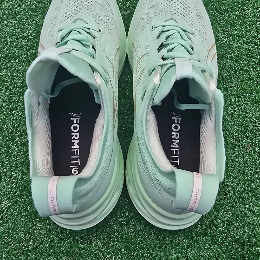 ASICS GEL-Nimbus 26 Mint Tint Gold - Women's Runnig shoes Size 10.5 Wide - Picture 10 of 11